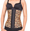 Comfortable, Breathable, Waist Protecting And Abdomen Closing Belt, European And American Sexy Court Corset, Leopard Pattern Breasted Body Shaping Suit