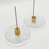 Activesale 2Pack Home Decor& SPA Glass Glacier Incense Holder for Sticks