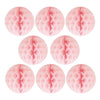 Activesale 8 Pieces 3" Honeycomb Balls Party Decorations Hanging Flower Balls Ceiling Paper Pom Pom Ornaments for Weddings, Birthday Parties, Christmas