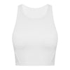 LuLu Logo Women FLAME Crop Tank Top Bra High Neck Sport Top with Built in Bra