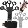 2Pcs Silicone 6 Resistant Level Finger Strengthener Grip Strength Trainer