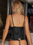 Plus Size Satin Underbust Corset Top