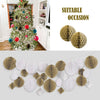 Activesale 8 Pieces 3" Honeycomb Balls Party Decorations Hanging Flower Balls Ceiling Paper Pom Pom Ornaments for Weddings, Birthday Parties, Christmas