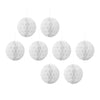 Activesale 8 Pieces 3" Honeycomb Balls Party Decorations Hanging Flower Balls Ceiling Paper Pom Pom Ornaments for Weddings, Birthday Parties, Christmas