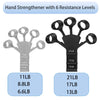 2Pcs ‎Silicone 6 Resistant Level Finger Strengthener Grip Strength Trainer